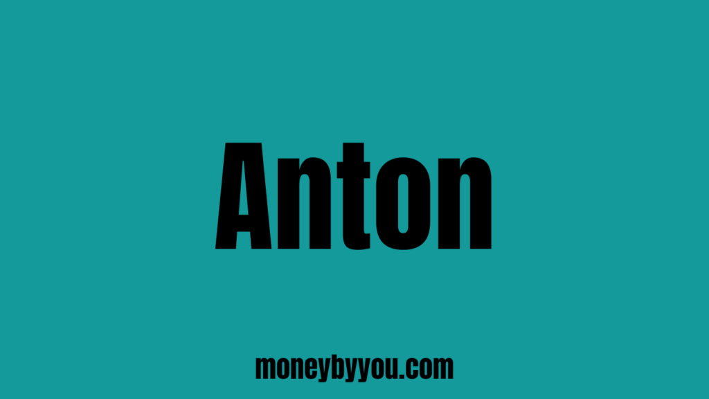 Best Fonts for YouTube Thumbnails anton font